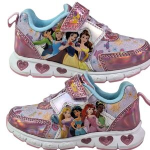 Disney Princess Toddler Girls Light up Sneakers Size 7 (15 Cen) Color Pink‎ New